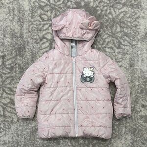 Hello Kitty Pink Hooded Coat